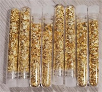 (8) Tubes of Gold Flakes #2