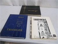 EARLY 60'S TORONTO YEARBOOKS