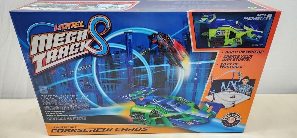 NEW LIONEL MEGA TRACK ELECTRIC CORKSCREW CHAOS