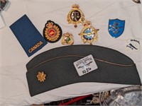 Side Cap, patches and Military pins