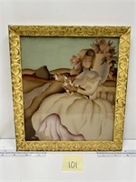 Benjamin Harris Watercolor Framed Painting