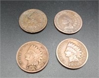 1895,1896,1897,1898 Indian Head Pennies
