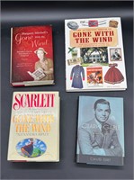 4 GONE WITH THE WIND/ CLARK GABLE BOOKS