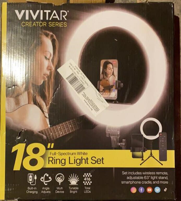 Vivitar 18" Ring Light Set
