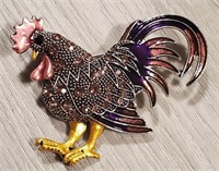 Pink Chicken Brooch