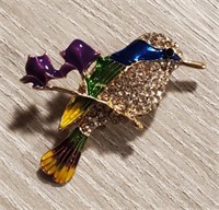 Colorful Hummingbird Brooch/Pin