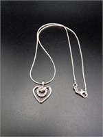 .925 Silver Heart Pendent