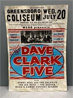 Dave Clark Five Concert Globe Poster