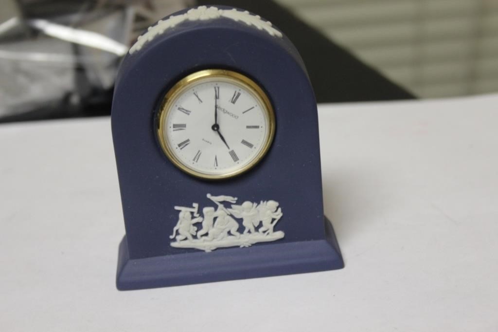 A Small Wedgwood Dome Clock
