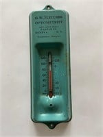 1950s Optometrist Advertising Thermometer