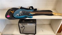 FOCUS BY KRAMER ELECTRIC GUITAR AND FENDER AMP