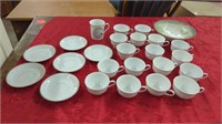 SET OF BAVARIA CUPS AND OTHER CHINA PIECES