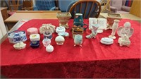 VARIETY OF JEWELRY KEEPSAKE CONTAINERS AND OTHER