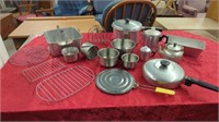STAINLESS STEEL POTS AND PANS- NAPKIN HOLDER-