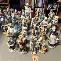 22 Ceramic People Figures