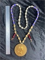 1789 Washington Medallion Peace Necklace with Trad