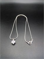 .925 Silver Pendent (Cubic Zirconia Stone)