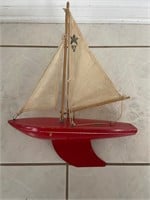 Vintage 1960s Birkenhead "Star Yacht" Toy Sailboat