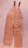 New men's Carhartt quilted bib overalls,