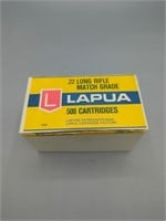 Lapua 500 ct sealed .22 long rifle