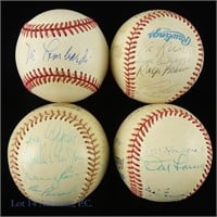 4 Signed Baseballs