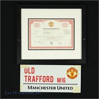 Stock Certificate & Sign - Manchester United PLC