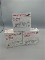 3 boxes Winchester 12ga 75ct