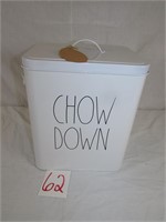 Rae Dunn Chow Down Tin Container