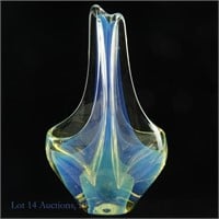 Art Glass Basket - Signed