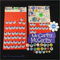 1968 Eugene McCarthy Pres. Campaign Items (120+)