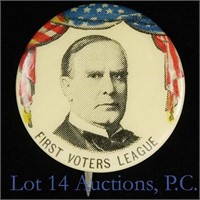 McKinley First Voters League Pin