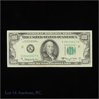 1963 A $100 Fed. Resv. Note-Green Seal (F-2163K)