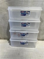 SteriliteStacking Shoe Size Storage Boxes