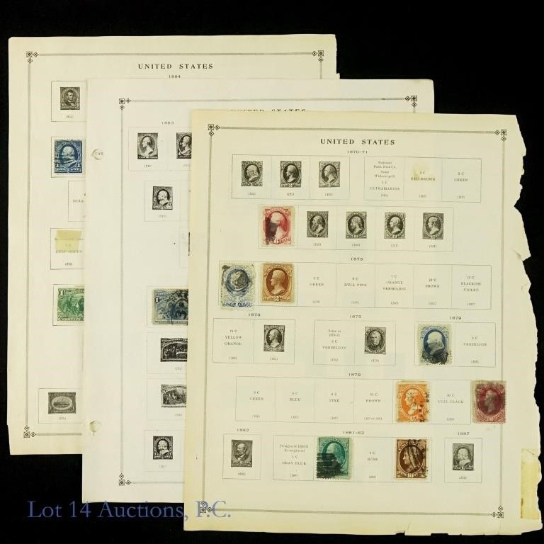 U.S. Stamps 1870-1899 / (Series 148 to 253+) -45+