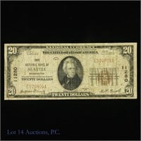 1929 $20 National Bank Note Seattle (F-1802-1)