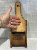 Small Vintage Hand Held Wooden Vegetable Slicer