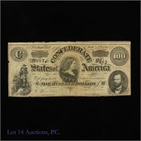 1864 $100 Confederate States of America (Fr. T65)