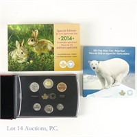 RCM 2014 $50 silver polar bear and 6-coin Set -2