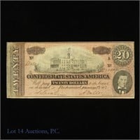 1864 $20 Confederate States of America (Fr. T67)