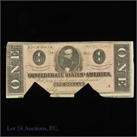 1864 $1 Confederate States of America (Fr. T71)