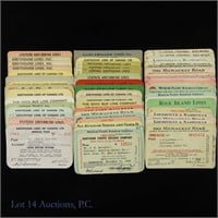 Vintage Train and Bus Passes (55+)