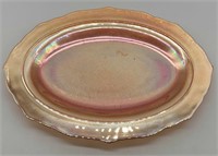 Iridescent Marigold Glass Platter