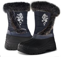 Women's Faux Fur Lined Snow Boots - US 11