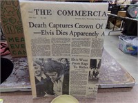 1977 Elvis death News paper