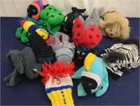 12 Hand  Puppets- ocean life, bugs, zoo animals