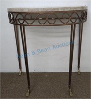 Wrought iron and granite table