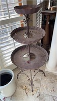 Iron, 3 tier plant stand
53 inches tall