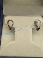Beautiful Katrina opal earrings with silver posts