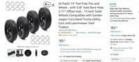 B504 (4-Pack) 13 Tire for Gorilla Cart - Solid Pol