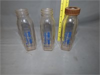 3 Nursematic Glass Baby Bottles